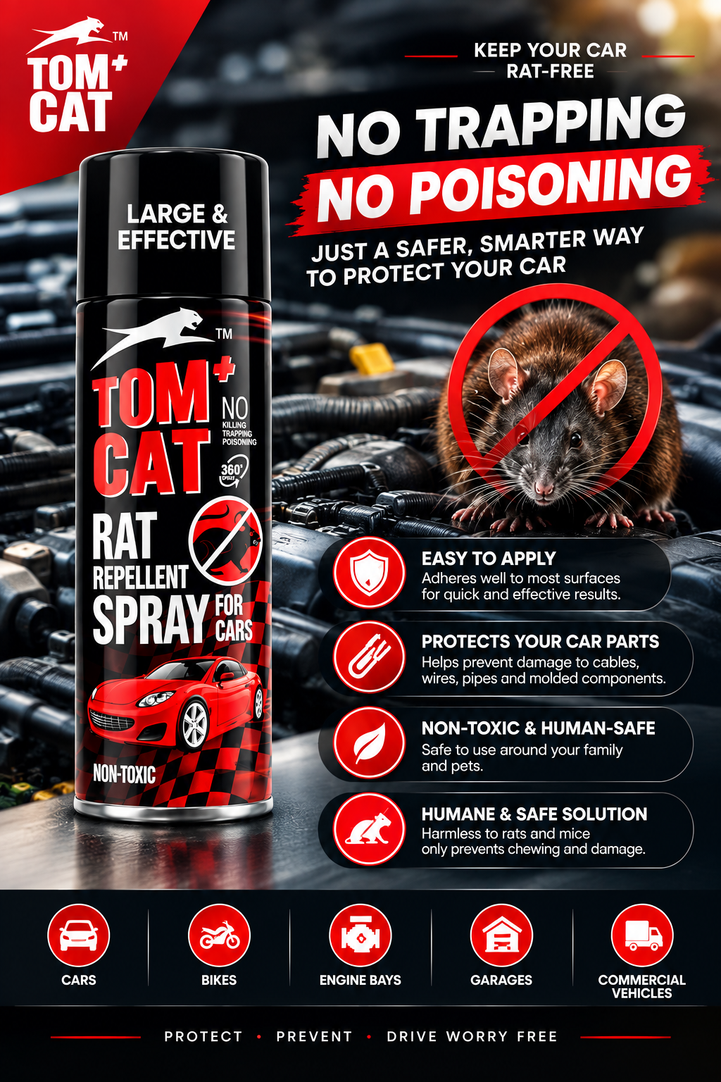 Rat Protection Repellent Spray