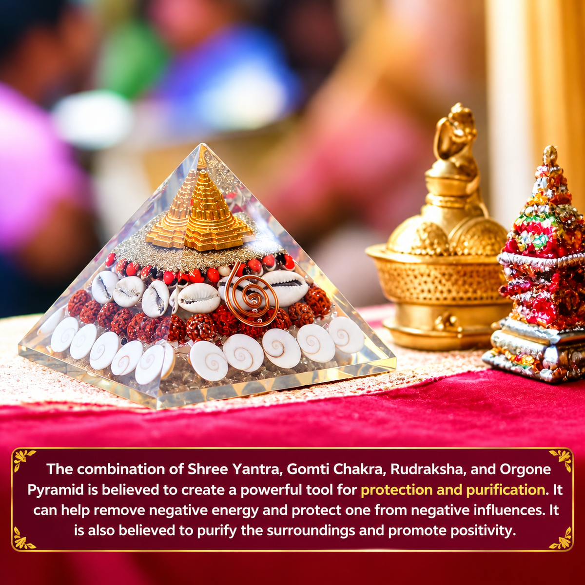 Shree Yantra Gomati Chakra Pyramid – Wealth & Vastu